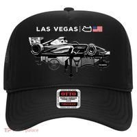 Formula Racing Open Wheel Car Las Vegas Circuit Usa Flag Gift Hat thumb 0