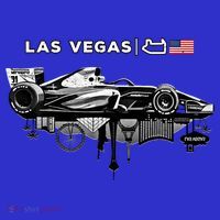 Formula Racing Open Wheel Car Las Vegas Circuit Usa Flag Gift T-Shirt thumb 7