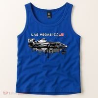 Formula Racing Open Wheel Car Las Vegas Circuit Usa Flag Gift Tank Top thumb 2