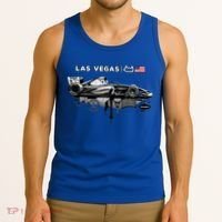 Formula Racing Open Wheel Car Las Vegas Circuit Usa Flag Gift Tank Top thumb 3