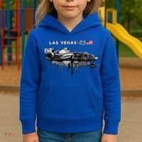 Formula Racing Open Wheel Car Las Vegas Circuit Usa Flag Gift Kids Hoodie thumb 3