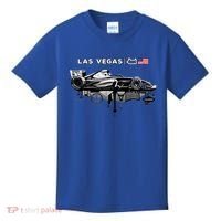 Formula Racing Open Wheel Car Las Vegas Circuit Usa Flag Gift Kids T-Shirt thumb 0
