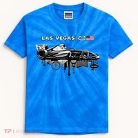Formula Racing Open Wheel Car Las Vegas Circuit Usa Flag Gift Kids Tie-Dye T-Shirt thumb 0