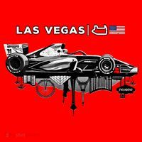 Formula Racing Open Wheel Car Las Vegas Circuit Usa Flag Gift Santa Hat thumb 1