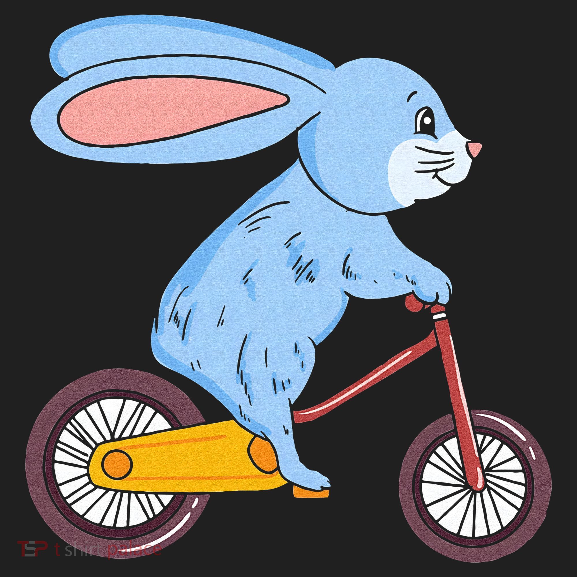 Funny Rabbit On Bicycle Mountain Biking Cycling Cyclist Women's Sweatshirt