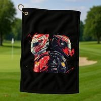 Formula Racing Open Wheel Race Car Drivers Golf Towel thumb 1