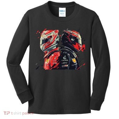 Formula Racing Open Wheel Race Car Drivers Kids Long Sleeve Shirt