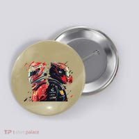 Formula Racing Open Wheel Race Car Drivers Button thumb 0