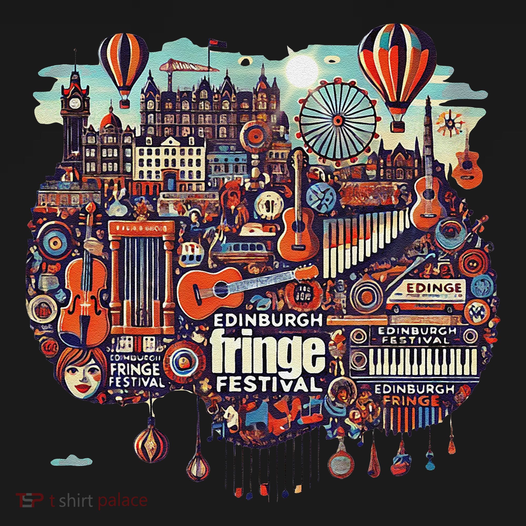 Funny Rhythm Of Celebration Edinburgh Fringe Festival Baby Bodysuit