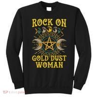 Funny Rock On Gold Dust Woman Gift For Birthday Sweatshirt thumb 0