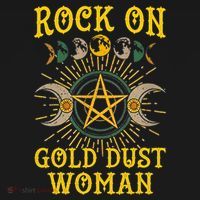 Funny Rock On Gold Dust Woman Gift For Birthday Women's Hoodie thumb 2