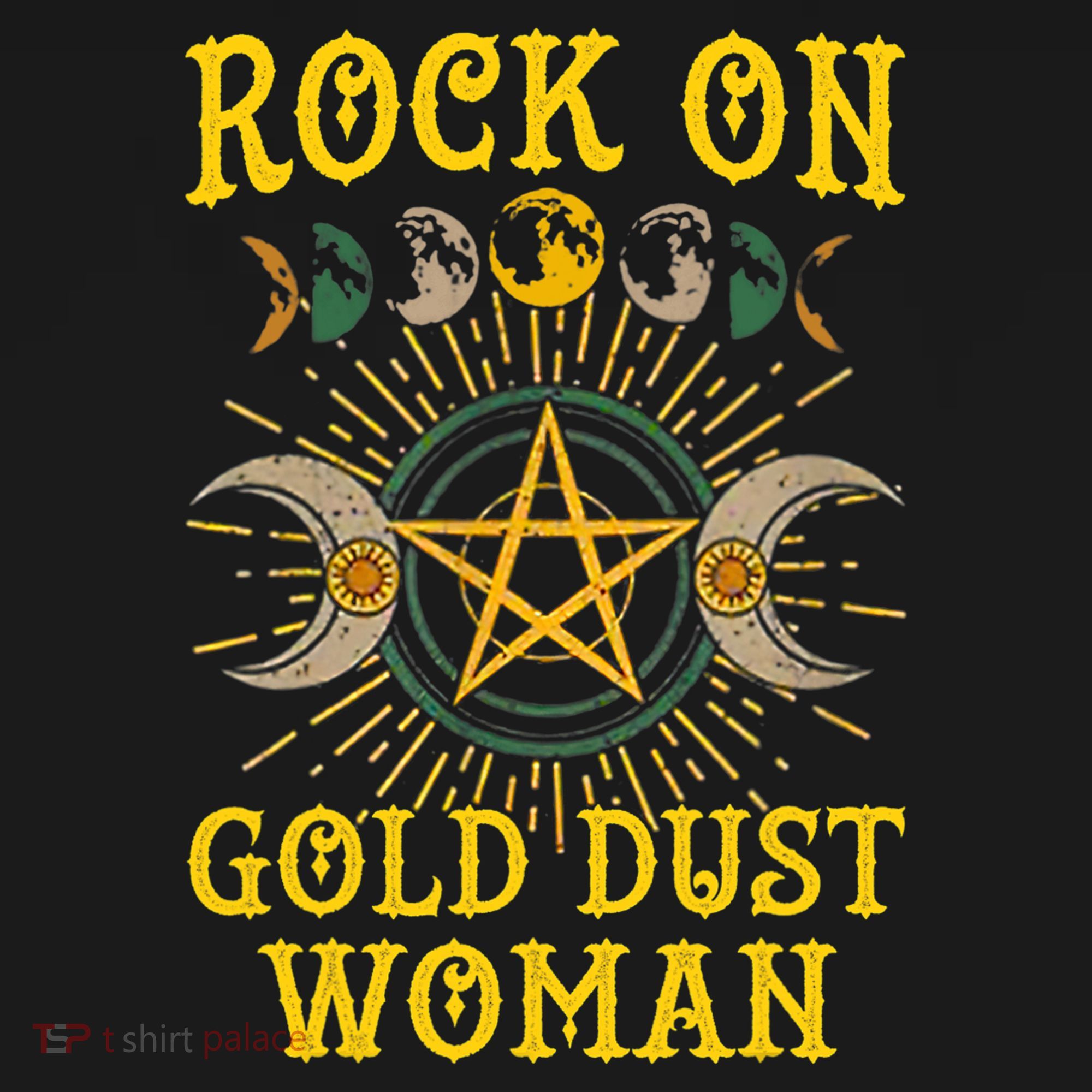 Funny Rock On Gold Dust Woman Gift For Birthday Women's Hoodie