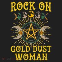 Funny Rock On Gold Dust Woman Gift For Birthday Tumbler thumb 3