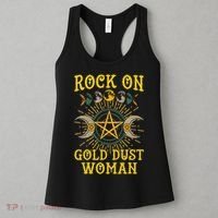 Funny Rock On Gold Dust Woman Gift For Birthday Women's Tank Top thumb 3