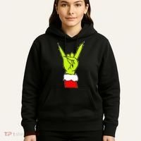 Funny Rock On Hand Christmas Rock & Roll Elf Xmas Hoodie thumb 5