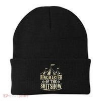 Funny Ringmaster Of The Shitshow Circus Staff Shit Show Beanie thumb 0