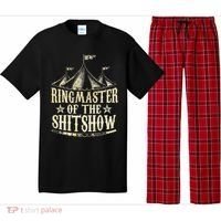Funny Ringmaster Of The Shitshow Circus Staff Shit Show Pajama Set thumb 0