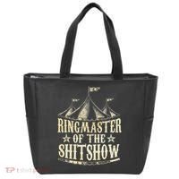 Funny Ringmaster Of The Shitshow Circus Staff Shit Show Tote Bag thumb 0