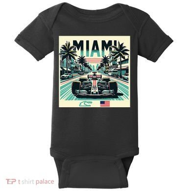 Formula Racing Open Wheel Car Baby Bodysuit