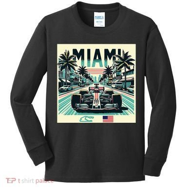 Formula Racing Open Wheel Car Kids Long Sleeve Shirt