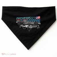 Formula Racing Open Wheel Car Las Vegas Circuit Usa Flag USA-Made Doggie Bandana thumb 0