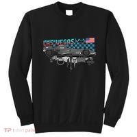 Formula Racing Open Wheel Car Las Vegas Circuit Usa Flag Sweatshirt thumb 0