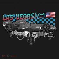 Formula Racing Open Wheel Car Las Vegas Circuit Usa Flag Sweatshirt thumb 3