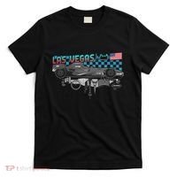 Formula Racing Open Wheel Car Las Vegas Circuit Usa Flag T-Shirt thumb 0