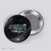 Formula Racing Open Wheel Car Las Vegas Circuit Usa Flag Button thumb 0