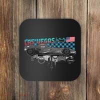 Formula Racing Open Wheel Car Las Vegas Circuit Usa Flag Coaster thumb 0