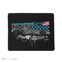 Formula Racing Open Wheel Car Las Vegas Circuit Usa Flag Mousepad thumb 0