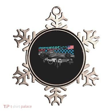 Formula Racing Open Wheel Car Las Vegas Circuit Usa Flag Ornament