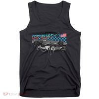 Formula Racing Open Wheel Car Las Vegas Circuit Usa Flag Tank Top thumb 0