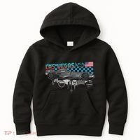 Formula Racing Open Wheel Car Las Vegas Circuit Usa Flag Kids Hoodie thumb 0