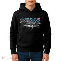 Formula Racing Open Wheel Car Las Vegas Circuit Usa Flag Kids Hoodie thumb 4