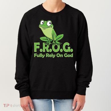 Frog Fully Rely On God Women's Sweatshirt