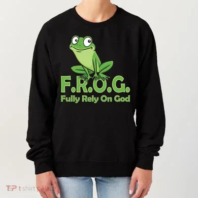 Frog Fully Rely On God Women's Sweatshirt