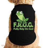 Frog Fully Rely On God Doggie Tank thumb 0