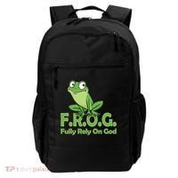 Frog Fully Rely On God Backpack thumb 0