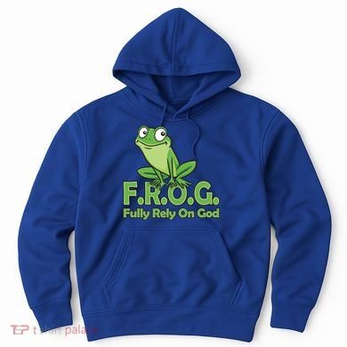 Frog Fully Rely On God Hoodie