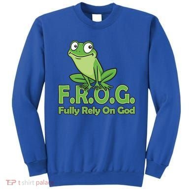 Frog Fully Rely On God Sweatshirt
