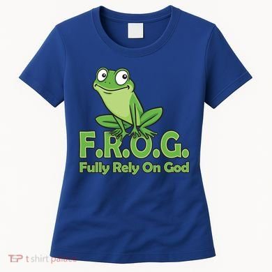 Frog Fully Rely On God Women's T-Shirt