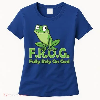 Frog Fully Rely On God Women's T-Shirt