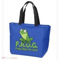 Frog Fully Rely On God Tote Bag thumb 3