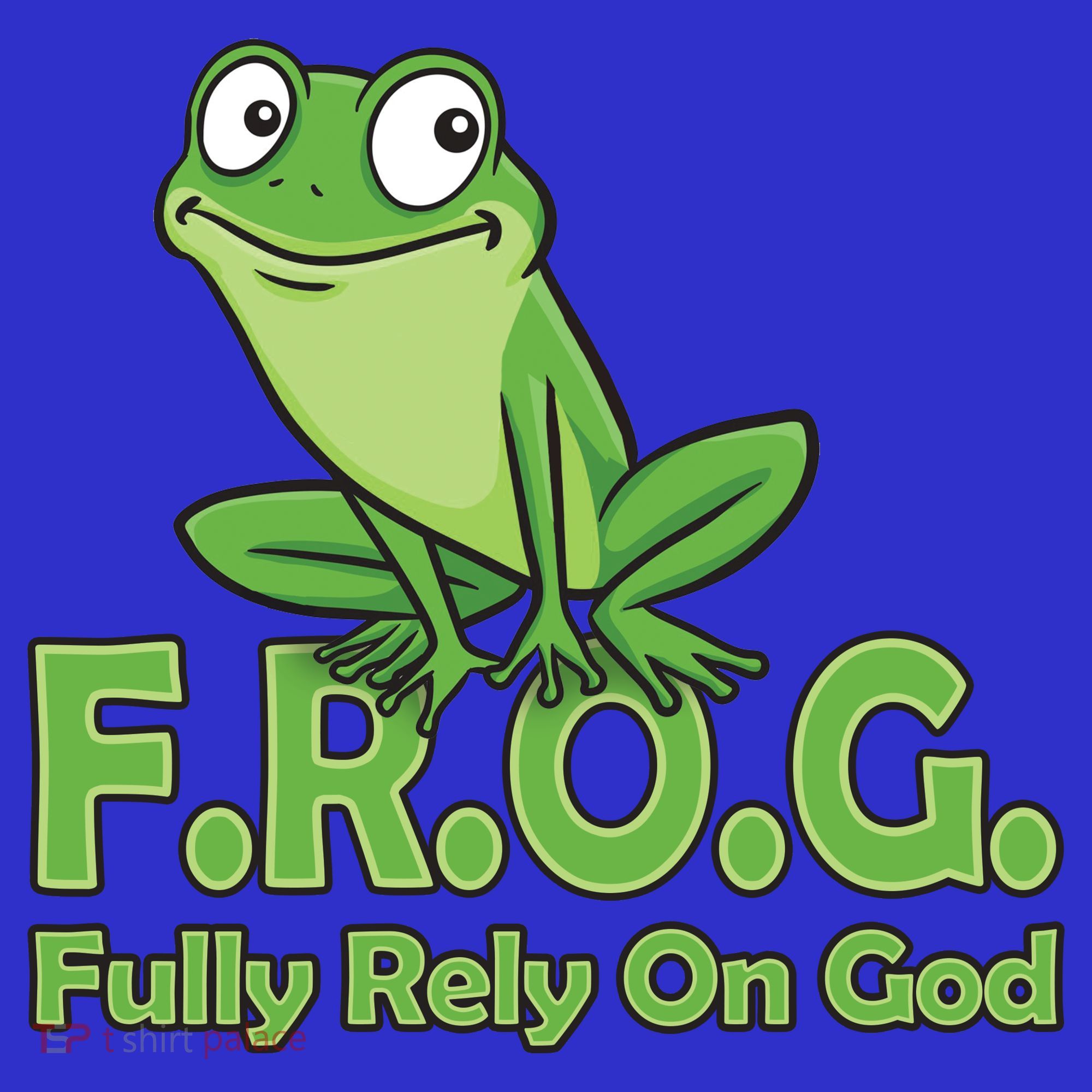 Frog Fully Rely On God Tote Bag