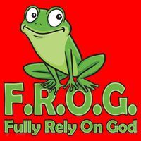 Frog Fully Rely On God Santa Hat thumb 1