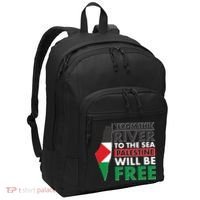 From The River To The Sea Palestine Will Be Free Port Authority Basic Backpack thumb 0