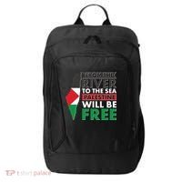 From The River To The Sea Palestine Will Be Free City Backpack thumb 0