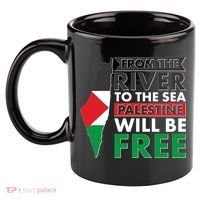 From The River To The Sea Palestine Will Be Free 11oz C Handle Ceramic Mug thumb 2