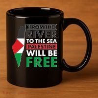 From The River To The Sea Palestine Will Be Free 11oz C Handle Ceramic Mug thumb 3